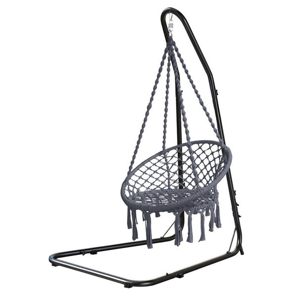 Gardeon Hammock Hanging Chair with Steel Stand Gardeon