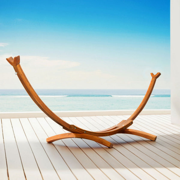 Gardeon Hammock Bed Stand Larch Wood 315cm Length Gardeon