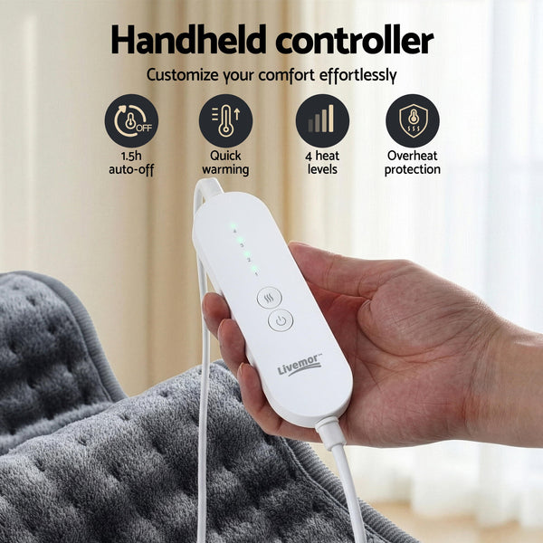 Livemor Electric Heating Pad Heat Mat 60x39cm Awezingly