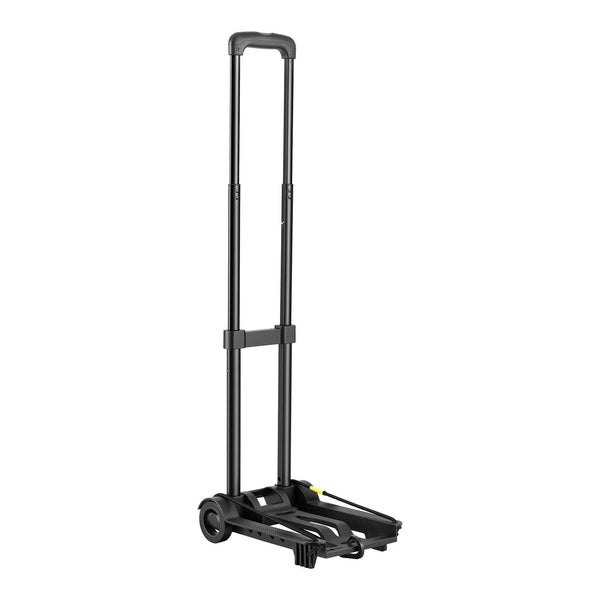 Giantz Folding Trolley Portable Hand Truck Lightweight Travel Luggage Black Awezingly