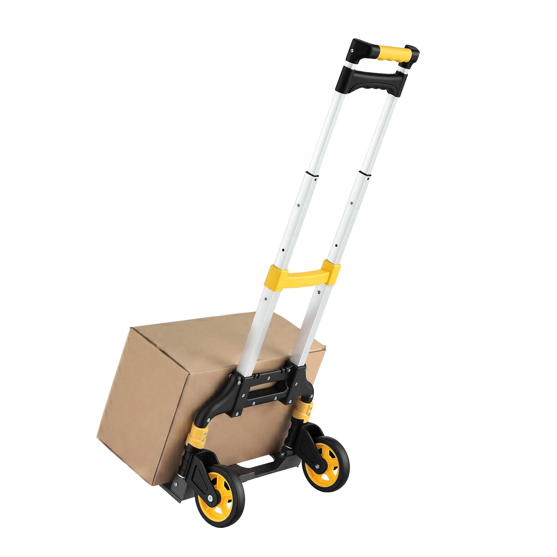 Giantz Folding Trolley Portable Hand Truck Lightweight Travel Luggage Silver Awezingly