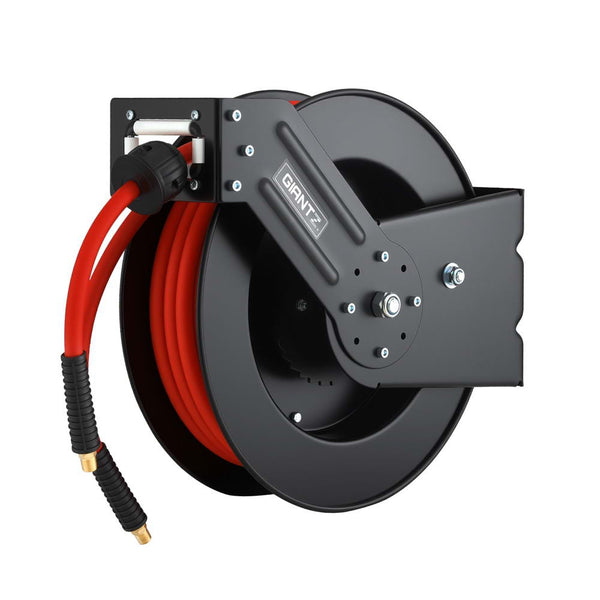 Giantz Air Hose Reel 3/8 IN x 15m Retractable Air Hose 300PSI Awezingly