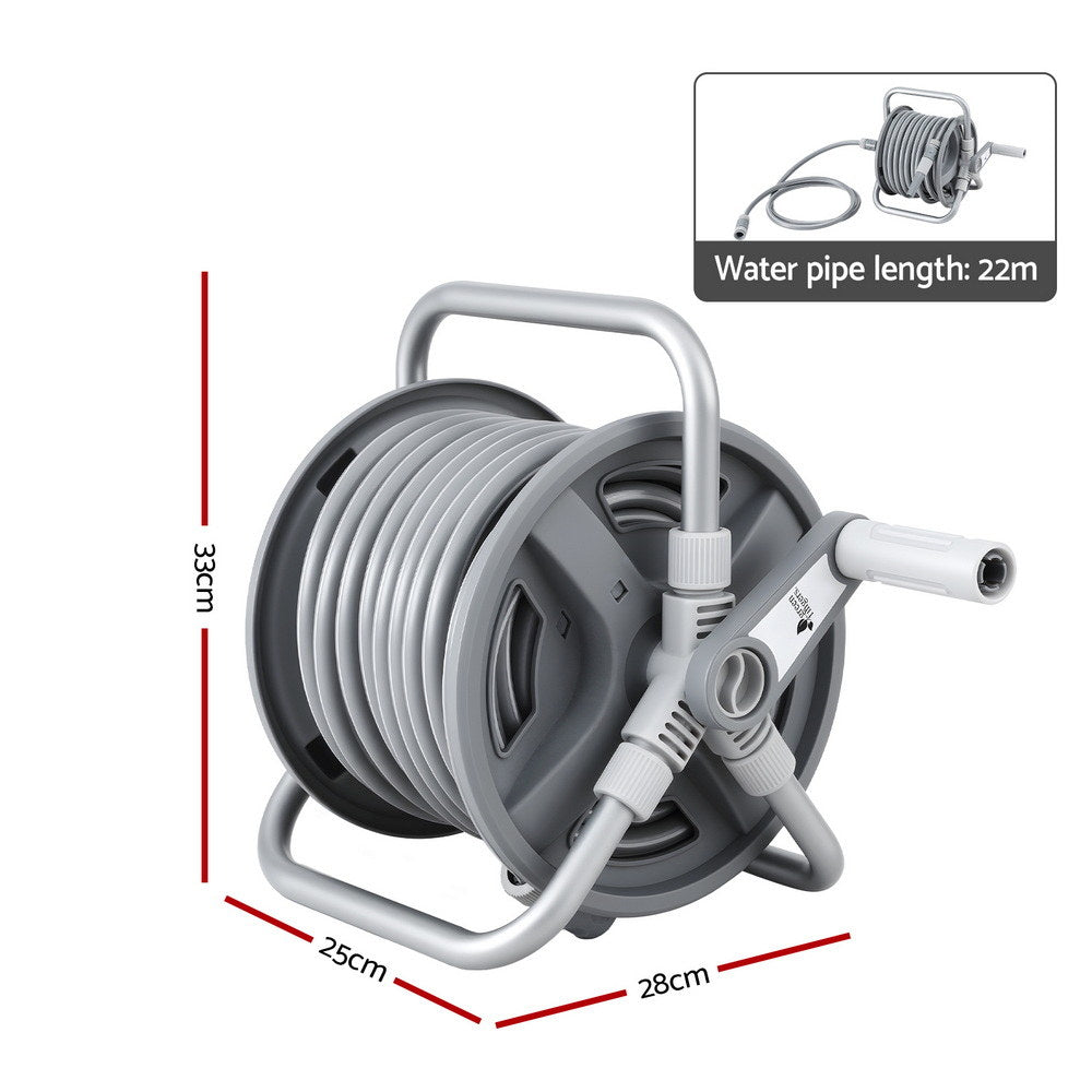 Green Fingers 20m Retractable Garden Hose Reel Heavy Duty 1/2