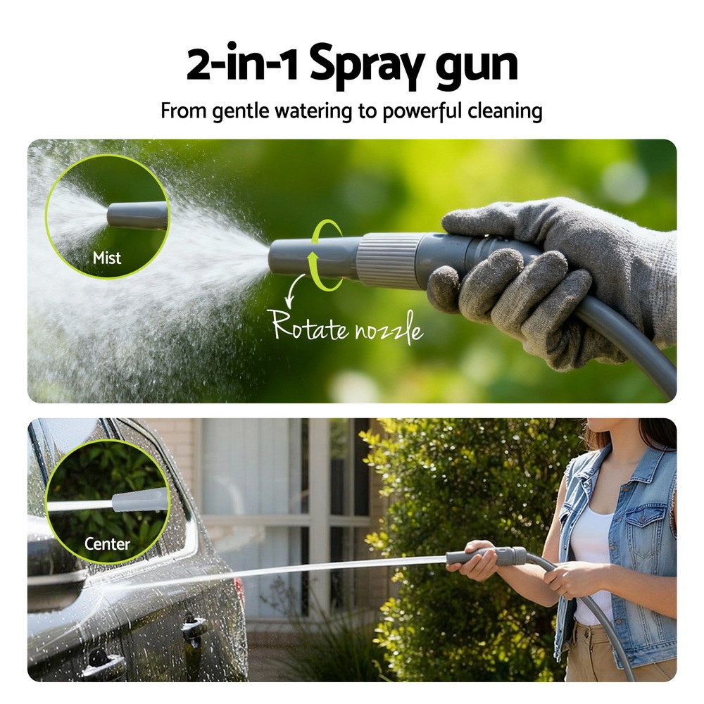 Green Fingers 20m Retractable Garden Hose Reel Heavy Duty 1/2