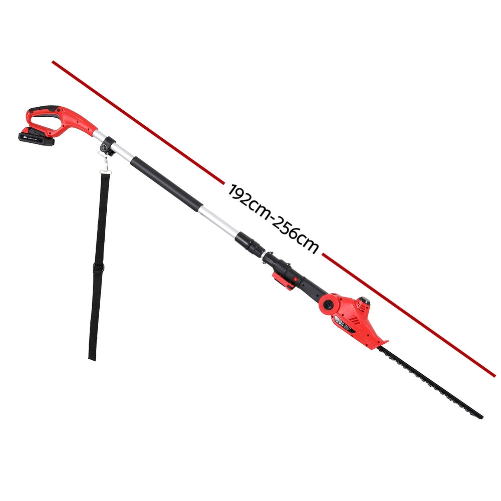 Giantz Cordless Pole Hedge Trimmer Garden Pruner Electric Cutter Giantz