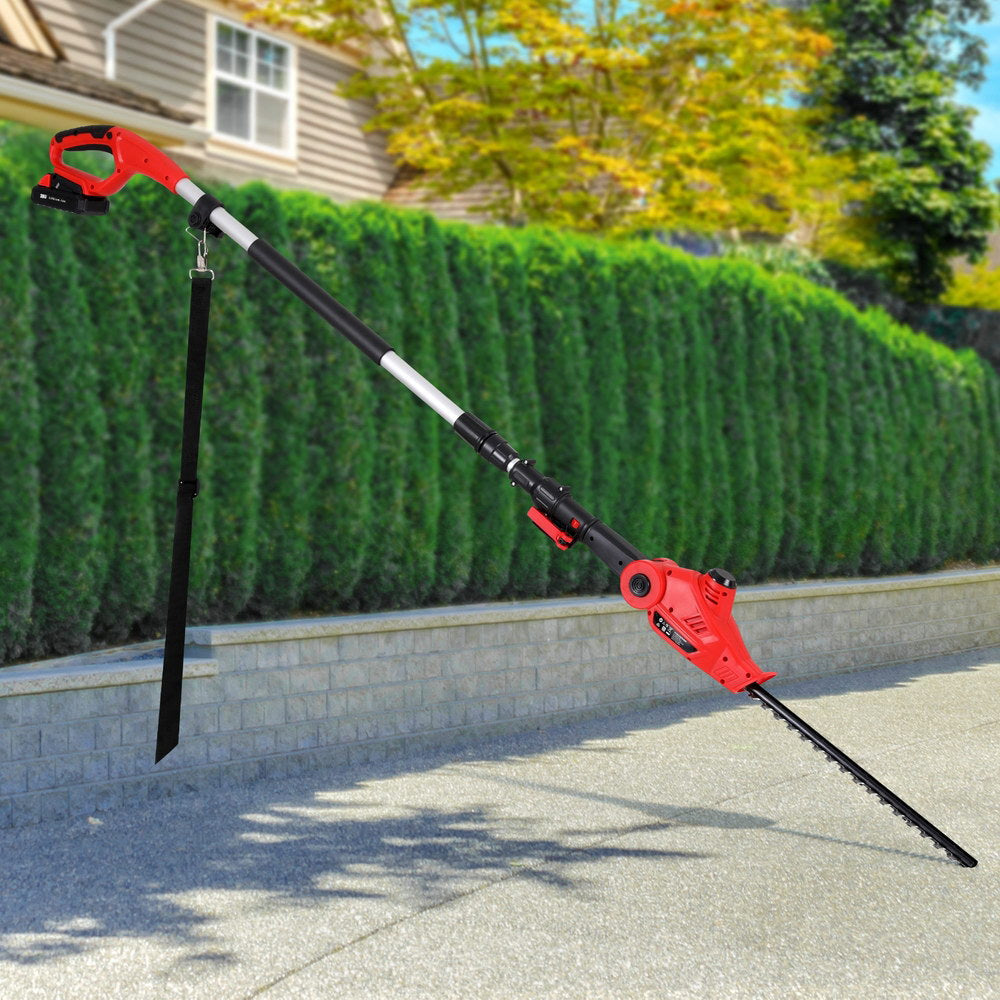 Giantz Cordless Pole Hedge Trimmer Garden Pruner Electric Cutter Giantz
