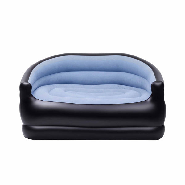 Gardeon Outdoor Air Sofa Inflatable Couch Two-Seater Lounge Chair with Pump Blow Up Couches for Camping Awezingly