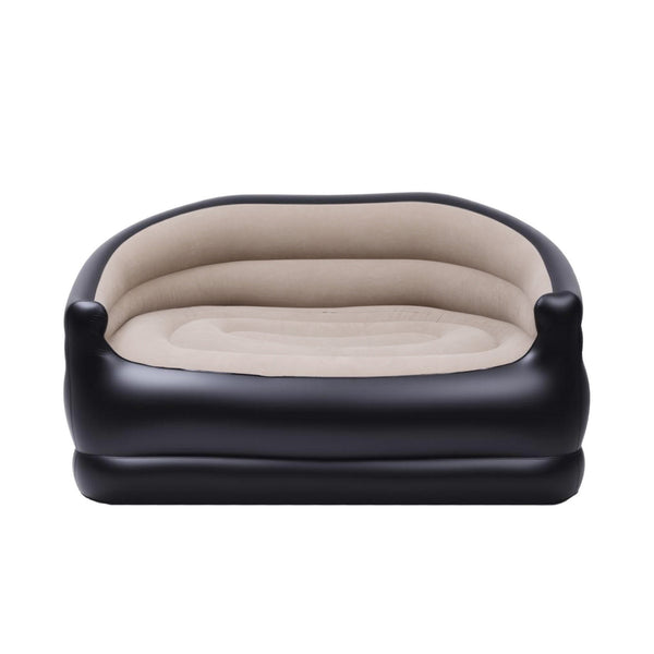 Gardeon Outdoor Air Sofa Inflatable Couch Two-Seater Lounge Chair with Pump Blow Up Couches for Camping Awezingly