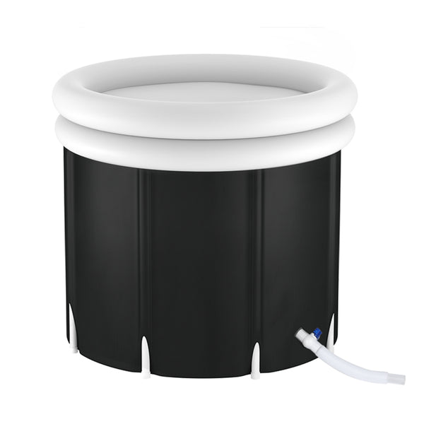 Weisshorn Portable Ice Bath Tub 70X80CM Inflatable Folding Bathtub Spa Massage Awezingly