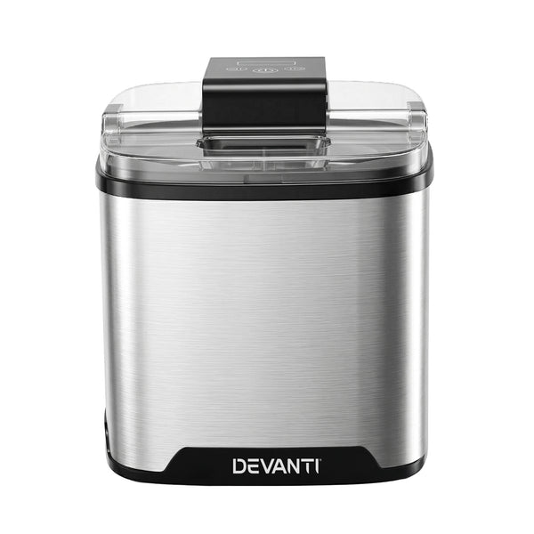 Devanti Ice Cream Maker Machine 2L Homemade Gelato Sorbet Frozen Drinks Sliver Awezingly