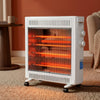 Devanti 2200W Infrared Radiant Heater Portable Electric Space Heating White
