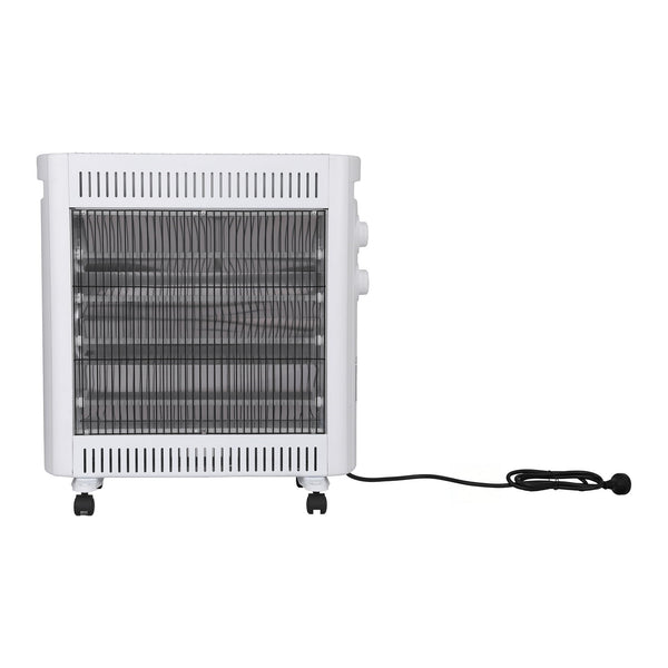 Devanti 2200W Infrared Radiant Heater Portable Electric Space Heating White Awezingly