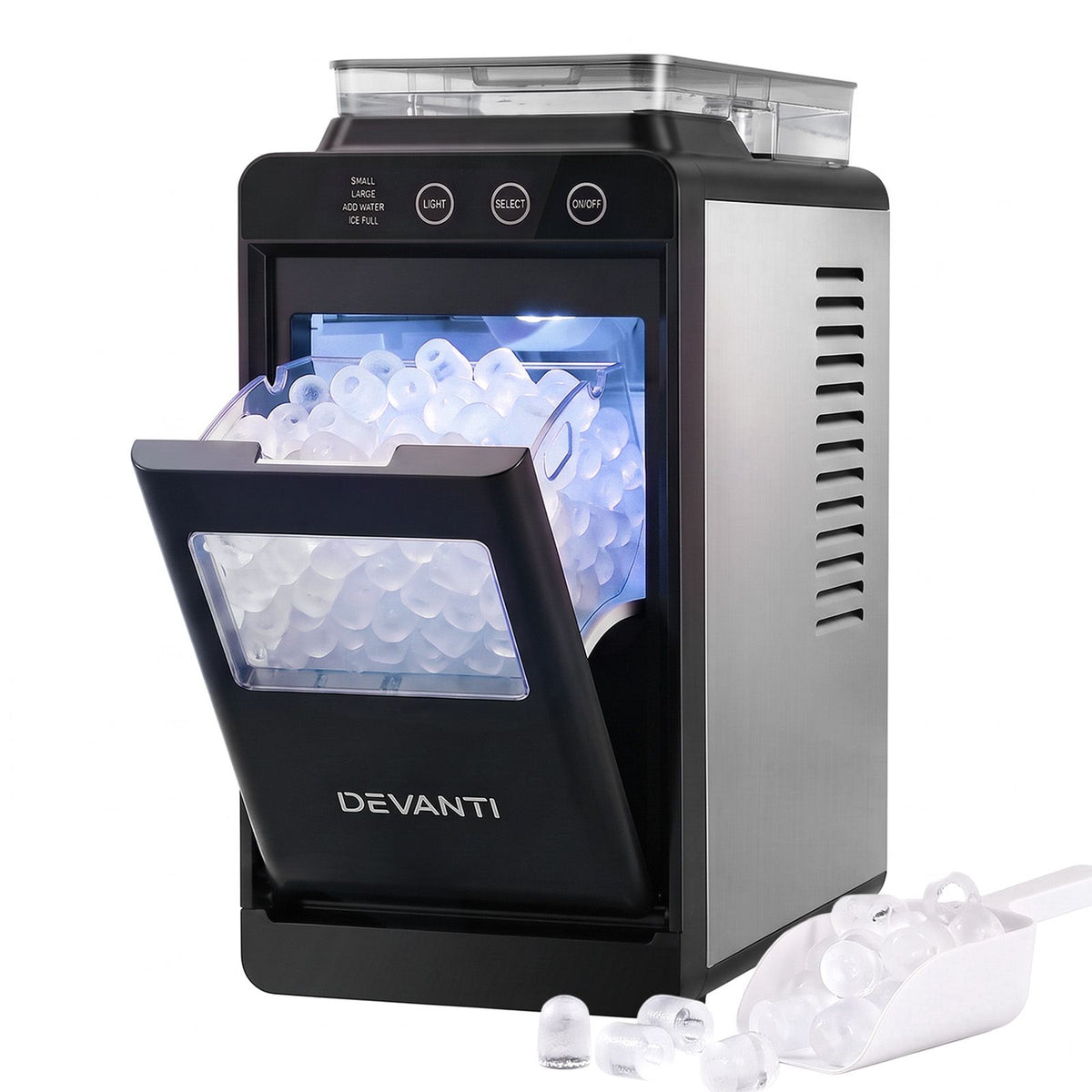 Devanti Ice Maker Ice Slim Compact Countertop Machine 12KG/24H for Home Awezingly