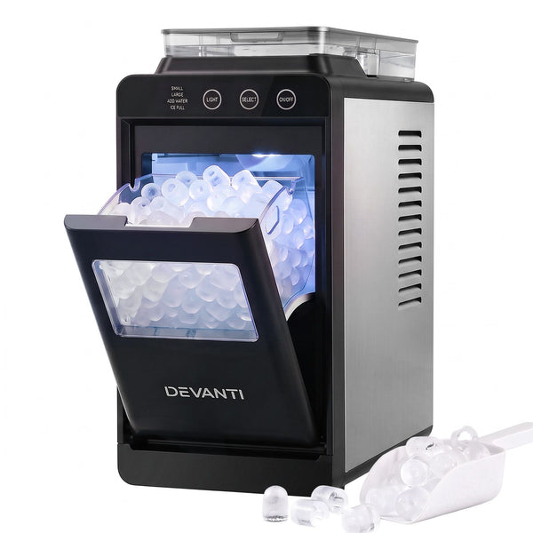 Devanti Ice Maker Ice Slim Compact Countertop Machine 12KG/24H for Home Awezingly