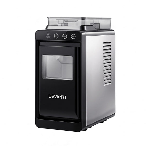 Devanti Ice Maker Ice Slim Compact Countertop Machine 12KG/24H for Home Awezingly