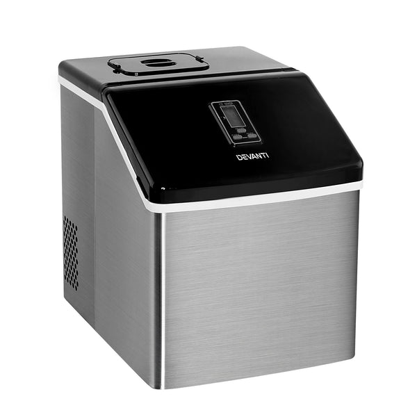 Devanti 18kg Ice Maker Machine Stainless Steel Awezingly