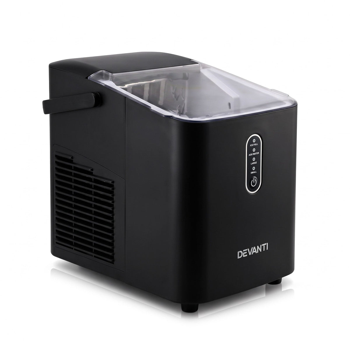 Devanti Ice Maker Portable Ice Machine Countertop Bullet Cube 12KG Black Awezingly