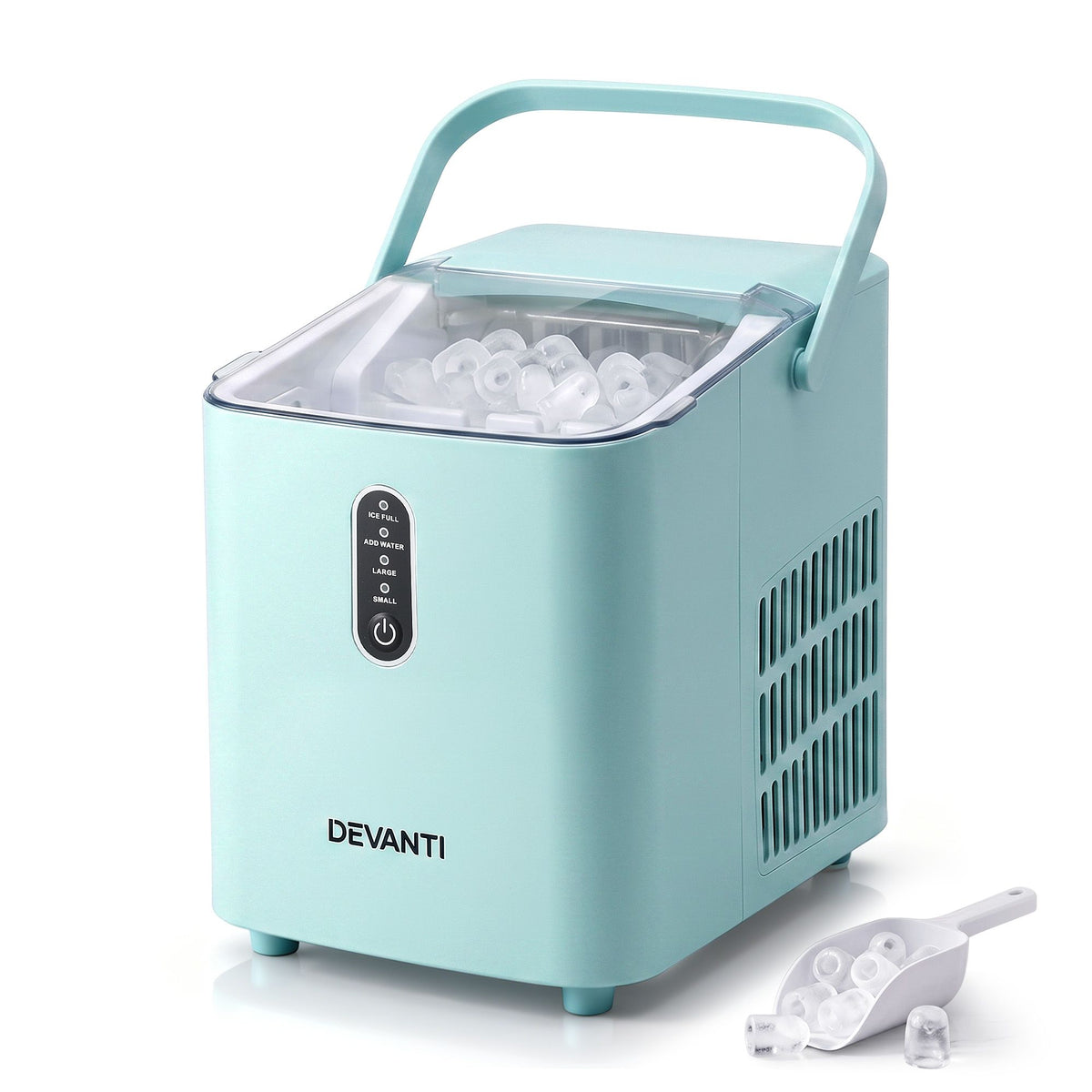 Devanti 12KG Ice Maker Machine Bullet Ice Cube Portable Green Awezingly