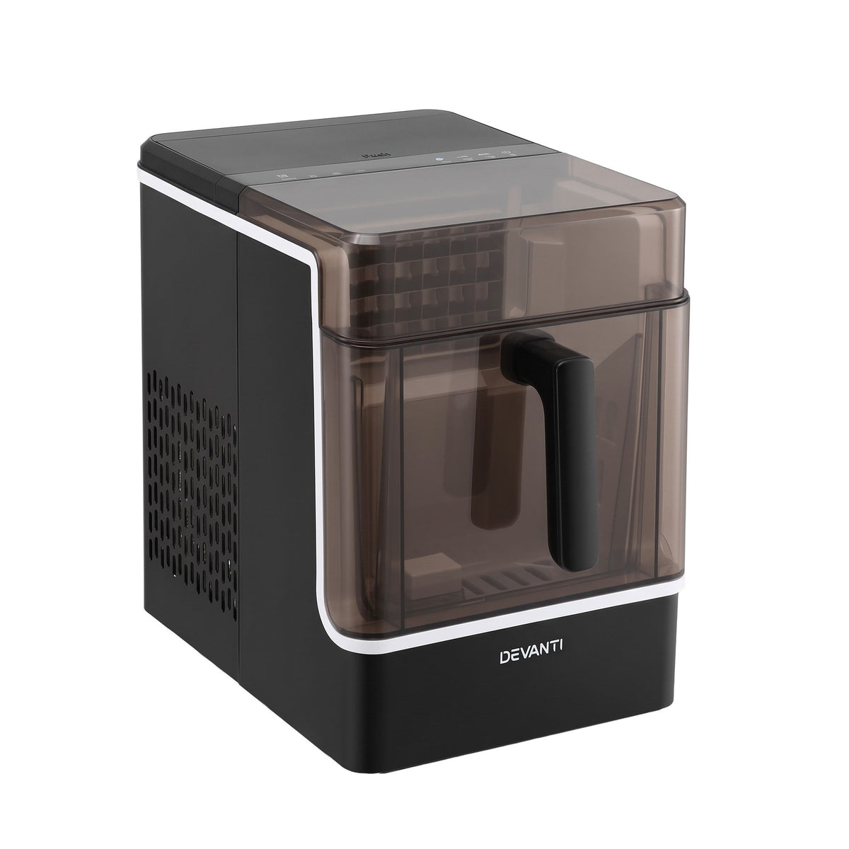 Devanti Ice Maker 23kg Portable Basket Square Cube Machine Black Awezingly