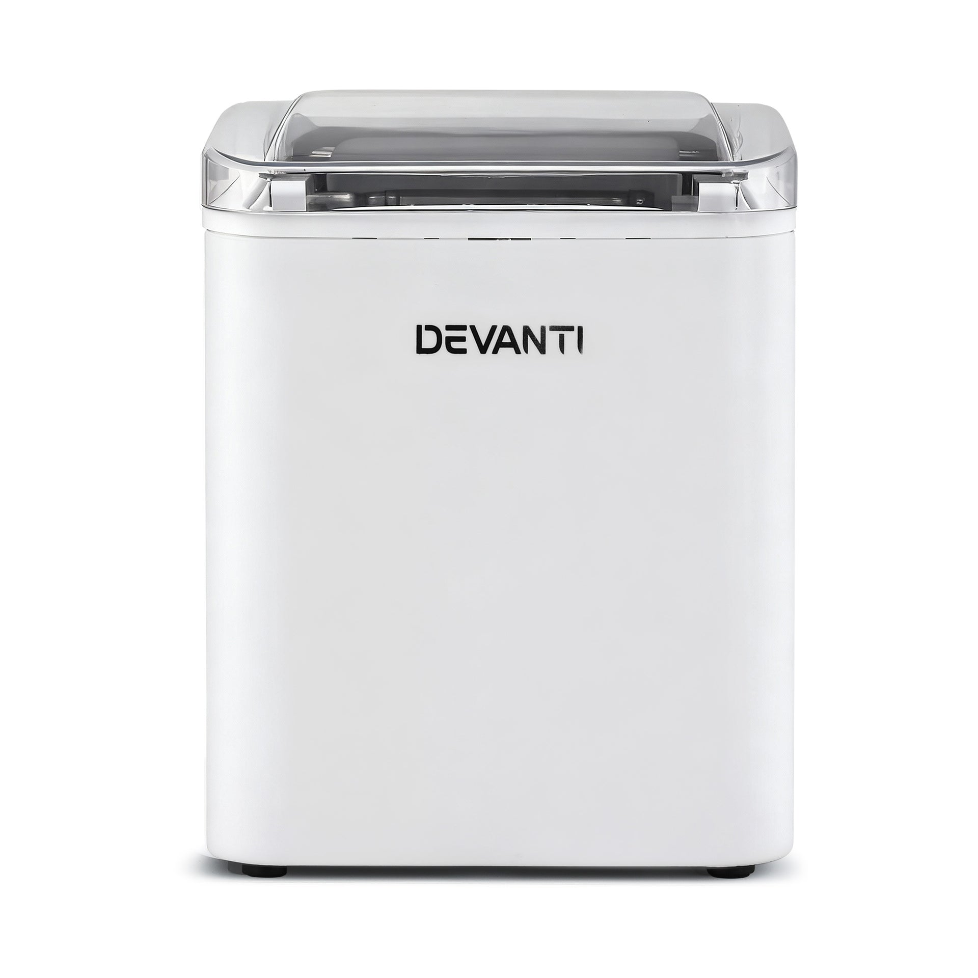 Devanti Ice Maker Machine Portable 12kg Countertop w/Self Cleaning 1.2L White Awezingly