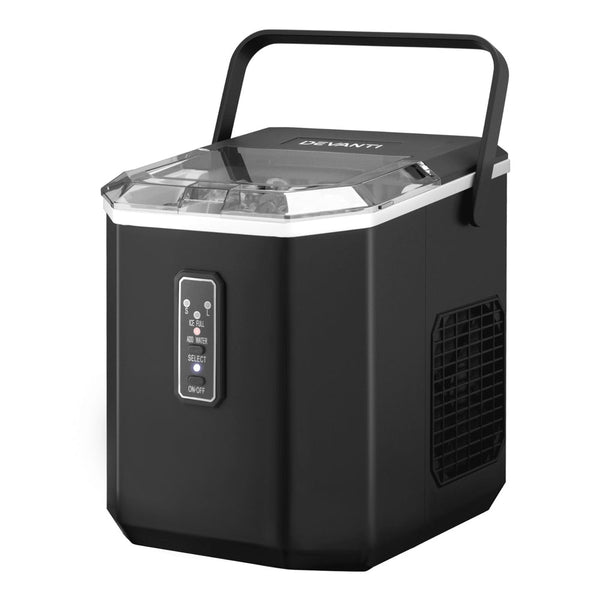 Devanti 12kg Ice Maker Machine 1.3L w/Scoop Holder Black DEVANTI