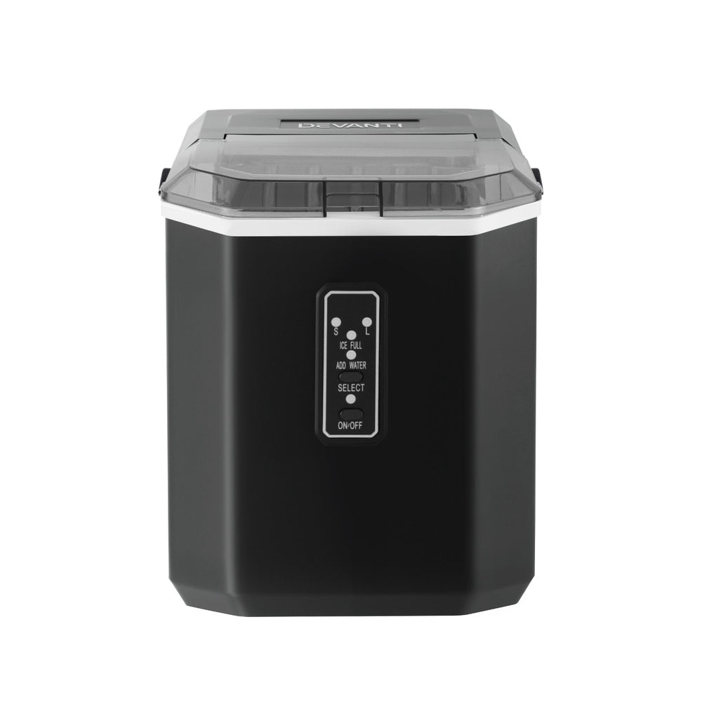Devanti 12kg Ice Maker Machine 1.3L w/Scoop Holder Black DEVANTI
