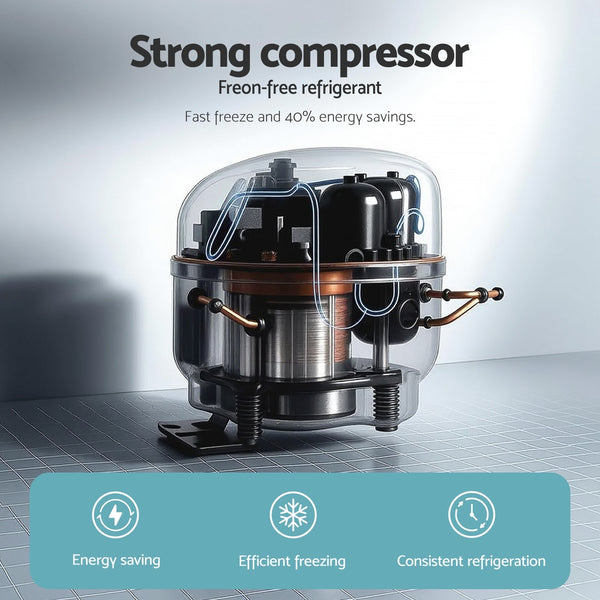 Devanti 12kg Ice Maker Machine w/Self Cleaning Green Awezingly