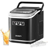 Devanti Ice Maker Machine Portable 12kg Countertop w/Self Cleaning 1.3L Black
