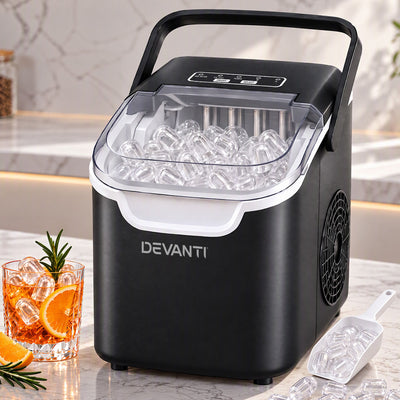 Devanti Ice Maker Ice Compact 12KG/24H Countertop Machine for Home