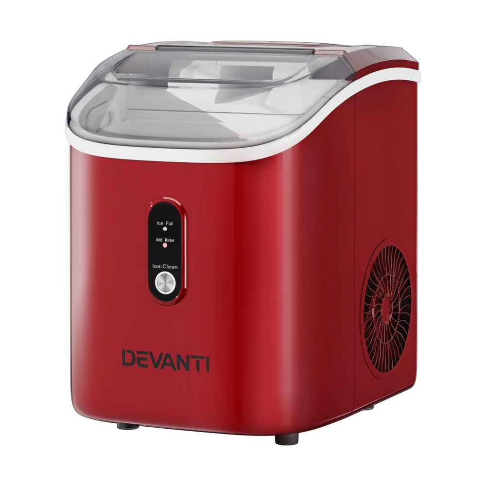 Devanti Ice Maker Machine 15kg Nugget Chewable Ice Cube Awezingly