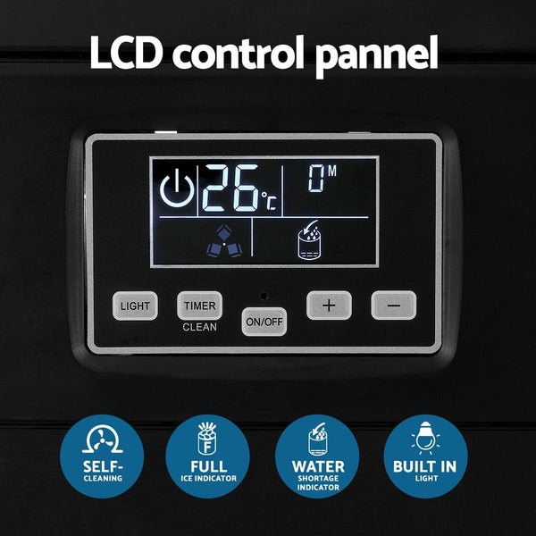 Devanti Commercial Ice Maker Cube Machine 30kg Devanti