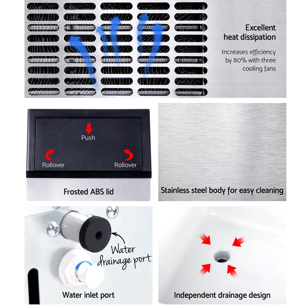 Devanti 45-60kg Commercial Ice Maker Machine Awezingly