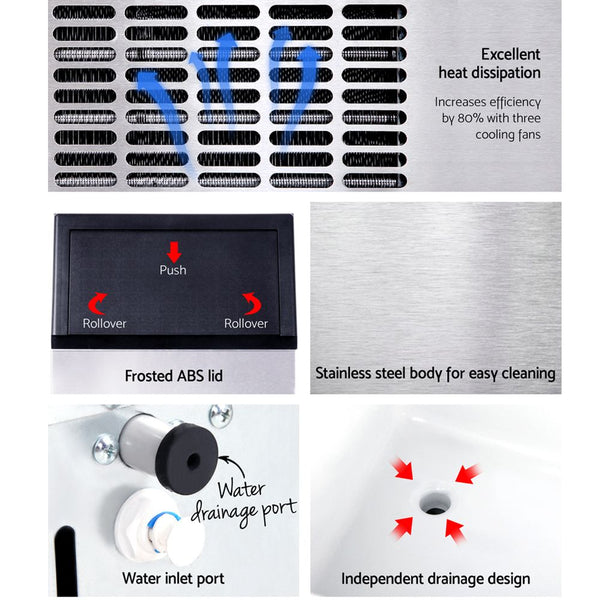 Devanti 45-60kg Commercial Ice Maker Machine Awezingly