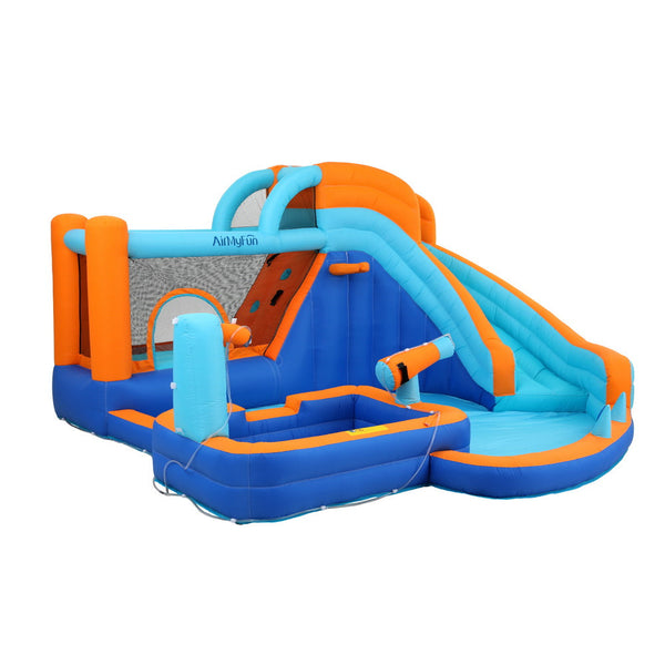 AirMyFun Kids Inflatable Pool Water Slide Park Jumping Castle Bounce 382X381CM Bestway