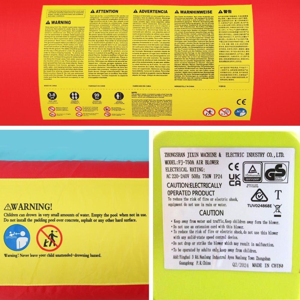 Doctor Dolphin Kids Inflatable Pool Water Slide Park Jumping Castle 575X445CM Bestway