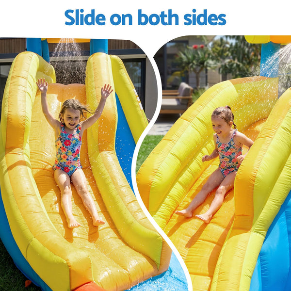 Keezi Inflatable Kids Pool Water Slide Splash Castle Football 622cmx542cm Awezingly