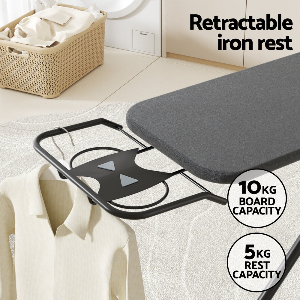 Artiss Ironing Board Foldable Iron Rest Black Artiss