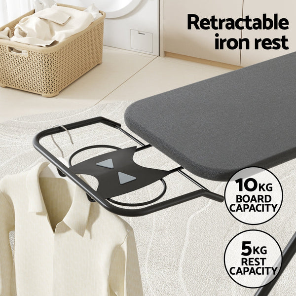Artiss Ironing Board Foldable Iron Rest Black Artiss