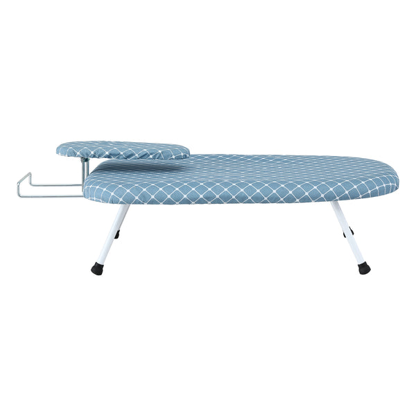 Artiss Tabletop Ironing Board with Small Ironing Boards with Folding Legs Blue Awezingly