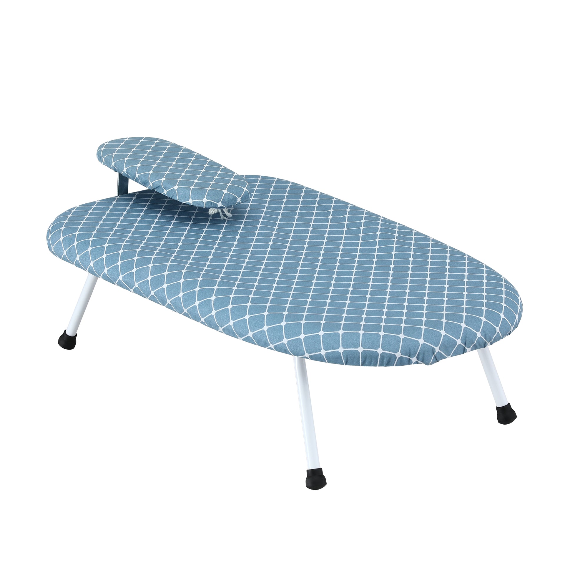 Artiss Tabletop Ironing Board with Small Ironing Boards with Folding Legs Blue Awezingly