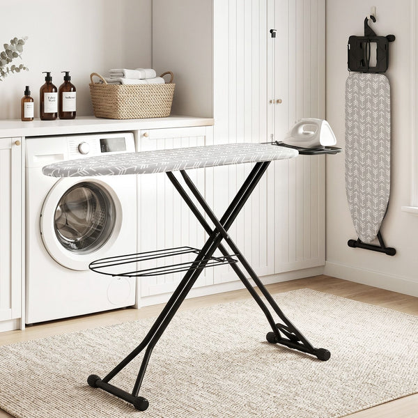 Artiss Foldable Ironing Board with Iron Rest Ironing Board for Laundry Room Arrow Awezingly