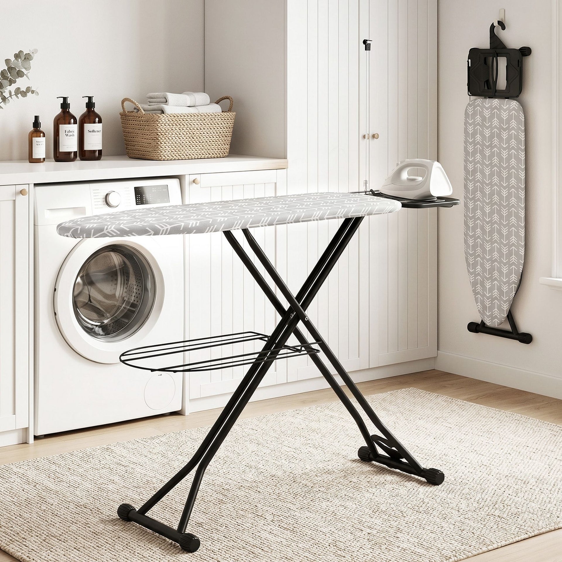 Artiss Foldable Ironing Board with Iron Rest Ironing Board for Laundry Room Arrow Awezingly