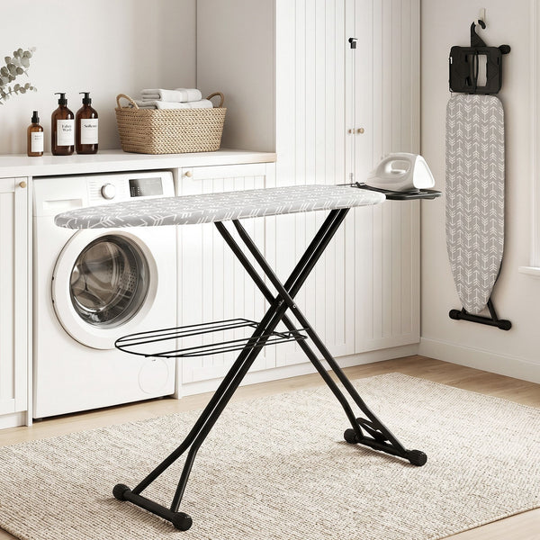 Artiss Foldable Ironing Board with Iron Rest Ironing Board for Laundry Room Arrow Awezingly