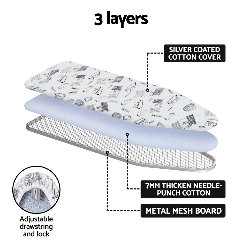 Artiss Ironing Board Wall Mounted Foldable White Artiss