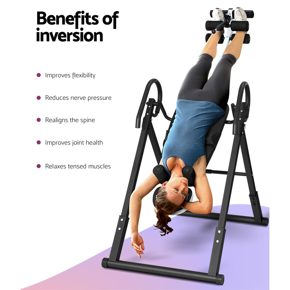 Everfit Inversion Table Gravity Exercise Inverter Back Stretcher Home Gym Everfit