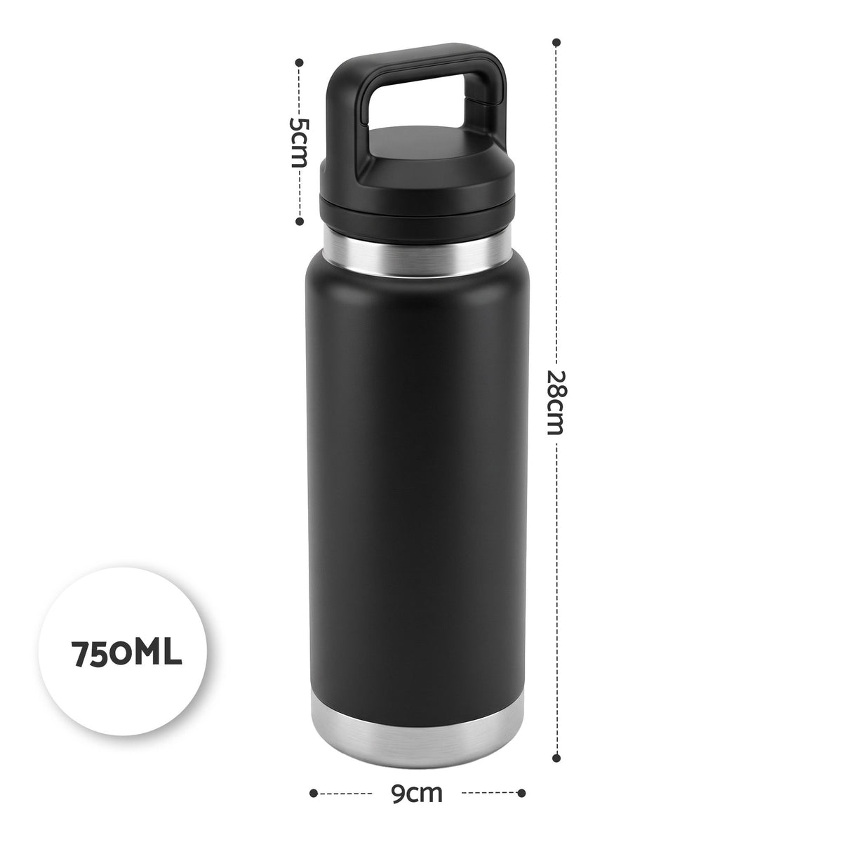 Everfit 750ML Insulated Water Bottle Stainless Steel Drink Bottle Awezingly