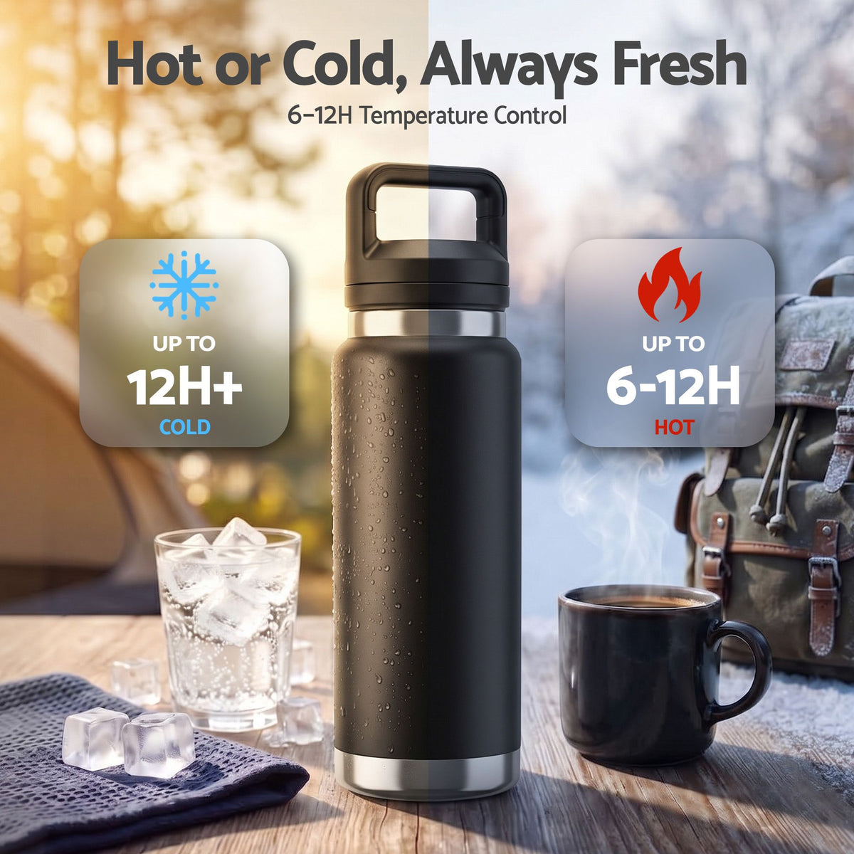 Everfit 750ML Insulated Water Bottle Stainless Steel Drink Bottle Awezingly