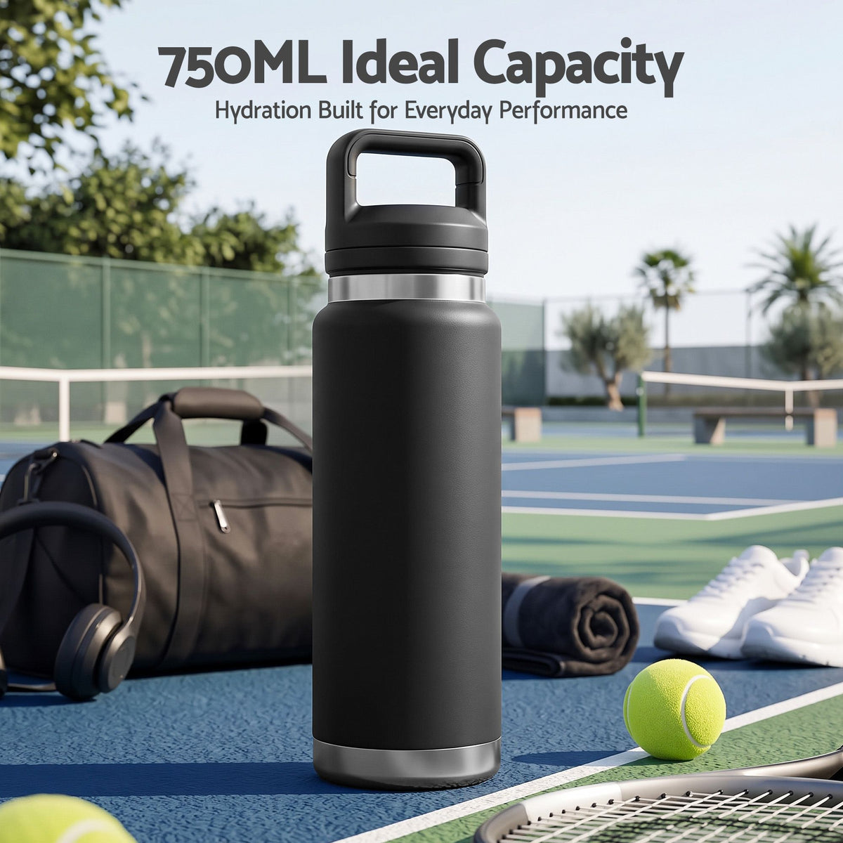 Everfit 750ML Insulated Water Bottle Stainless Steel Drink Bottle Awezingly
