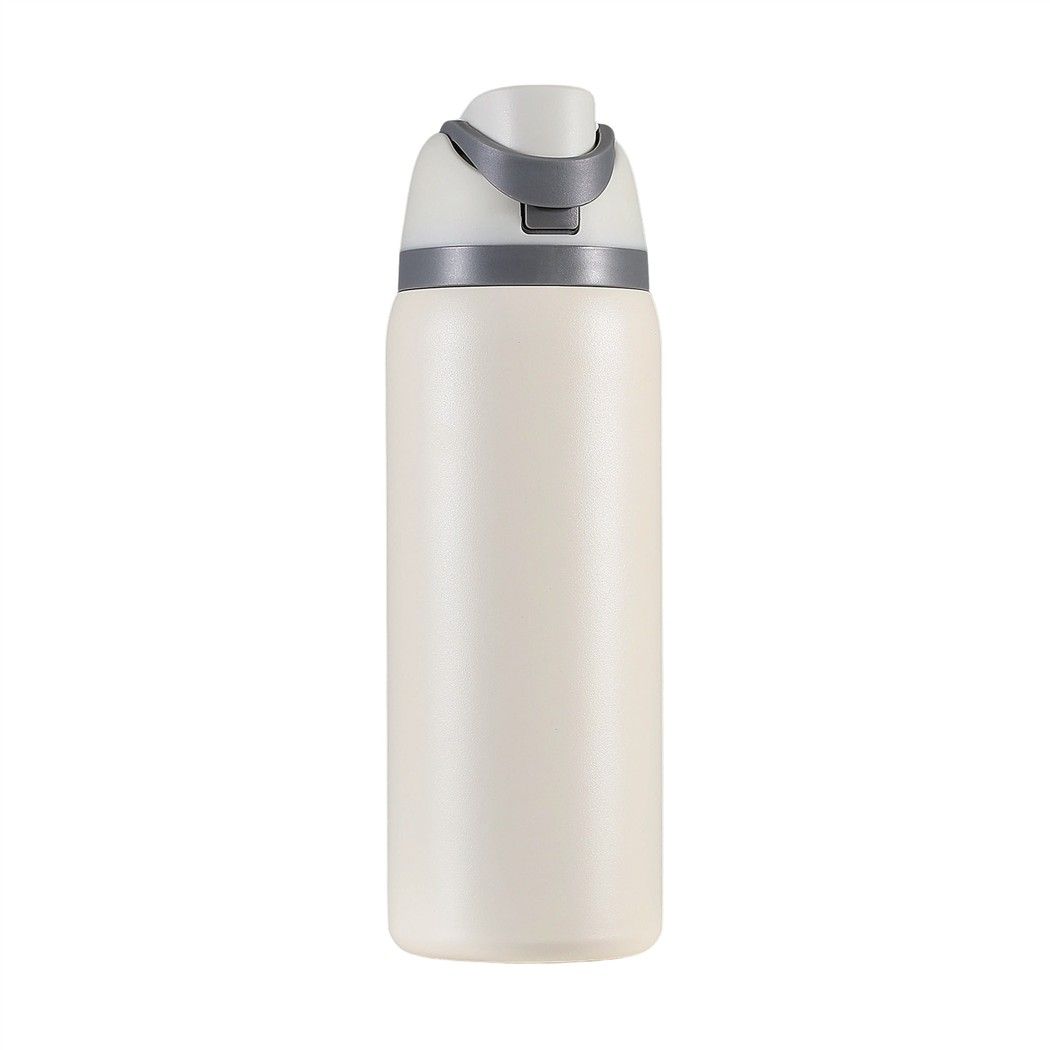 Everfit 950ML Insulated Water Bottle with Straw Stainless Steel Drink Bottle Awezingly