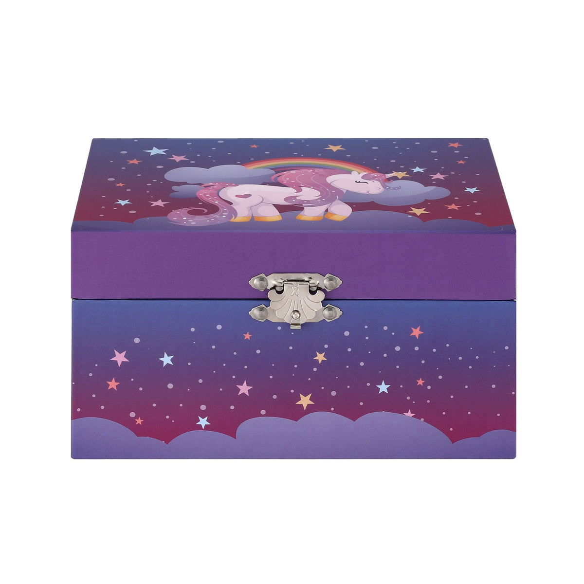 Keezi Kids Jewellery Box Organiser for Girls Kids Music Box Unicorn Purple Awezingly
